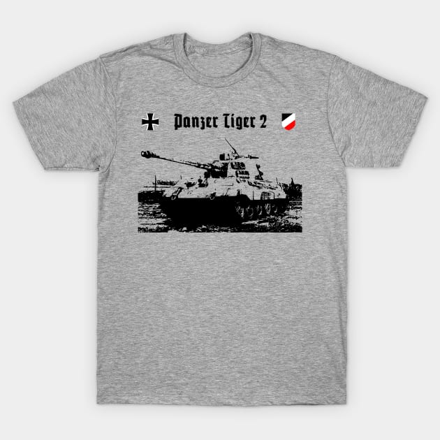 panzer tiger 2 T-Shirt by bumblethebee